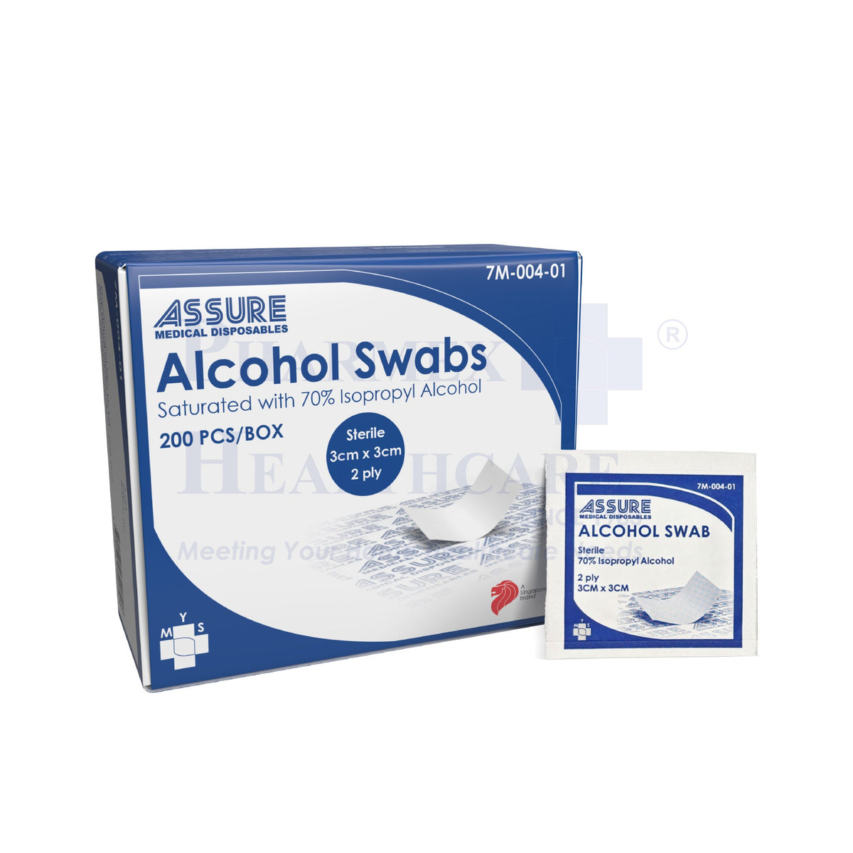 ASSURE Alcohol Swab | Sterile | 3cm x 3cm