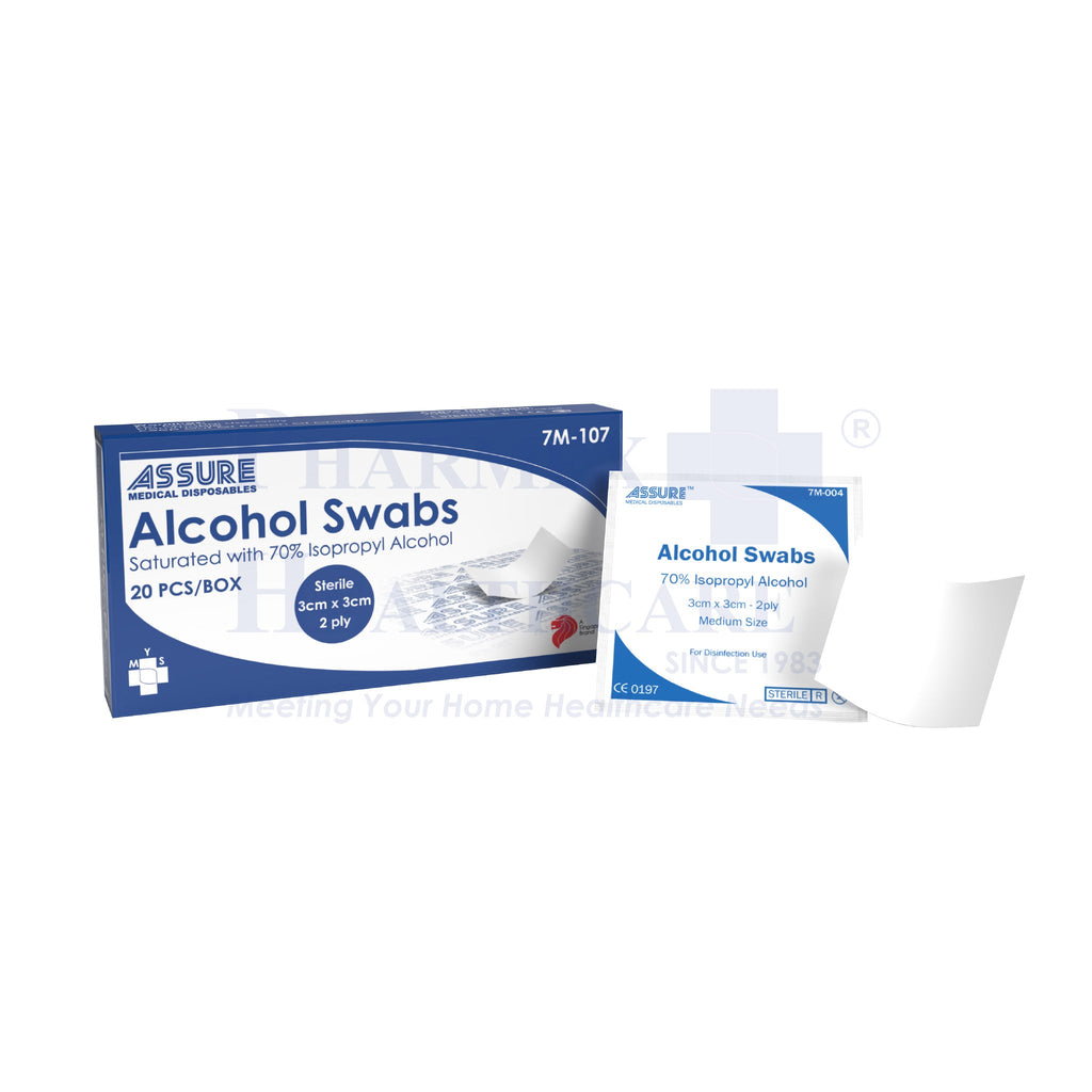 ASSURE Alcohol Swab | Sterile | 3cm x 3cm