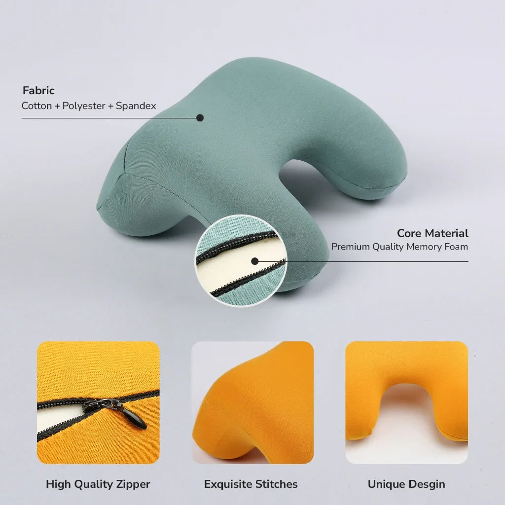 BELLAMI Memory Foam Nap Pillow - Space Grey