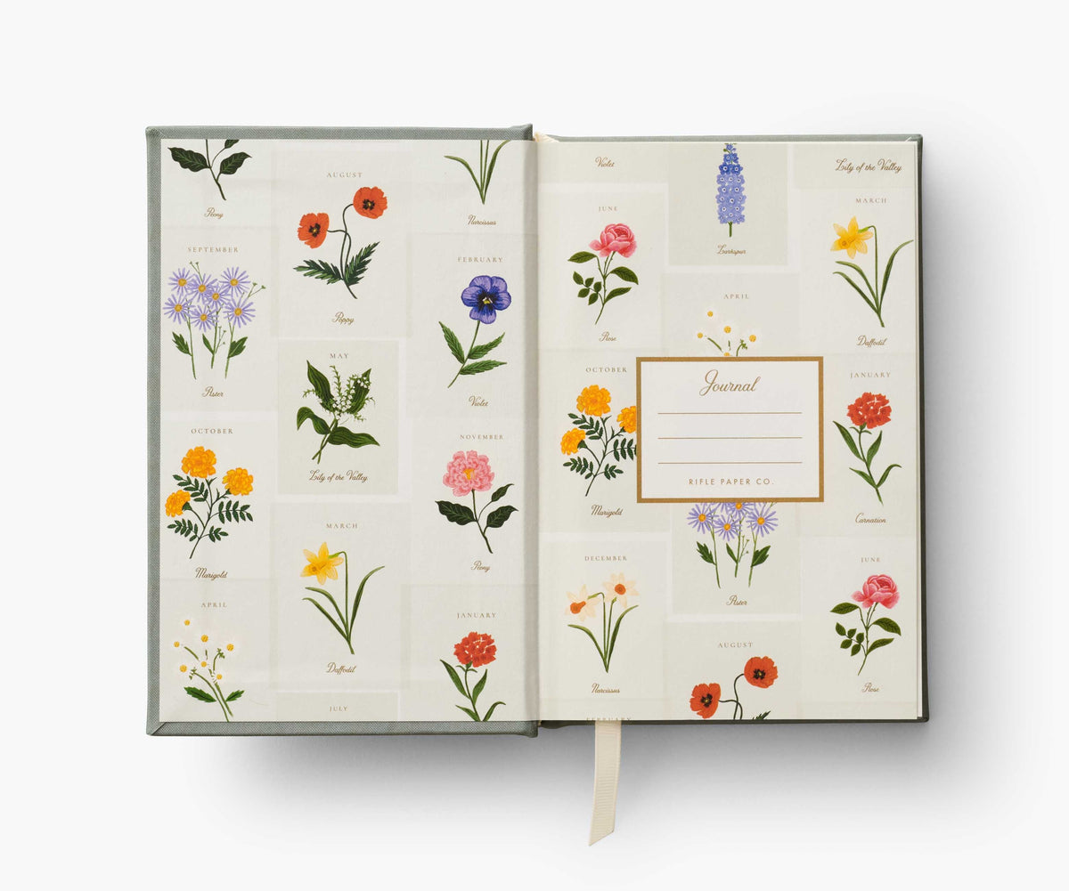 Birth Month Mini Embroidered Journal - October