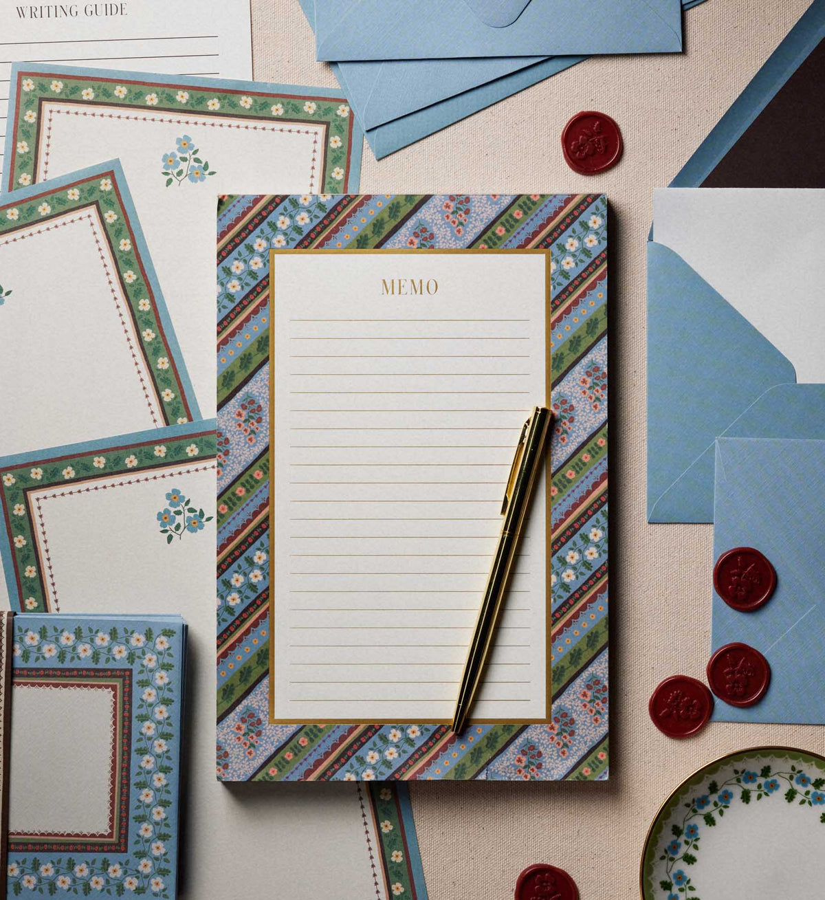 Large Memo Notepad - Paisley