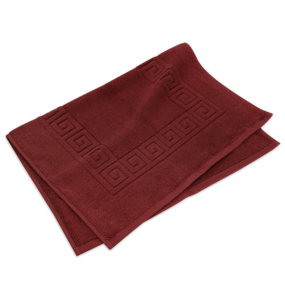 YUMEKO Sakura SPA Collection Bath  Mat - Brick Red